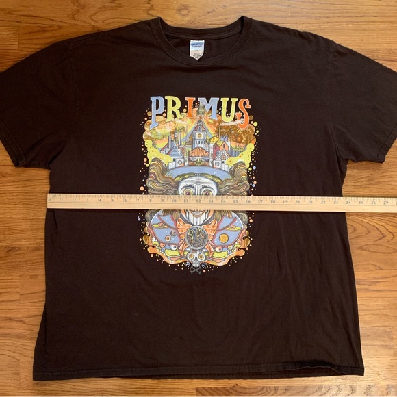 Primus Tour 2016 T-Shirt Chocolate Factory 2-Sided Cities Concert Band Tee 2XL - Picture 6 of 8